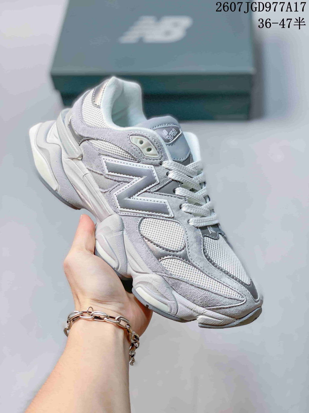 New Balance 9060 Mint Gradient Mesh Trainers 07JGD977A - product image from the listing.