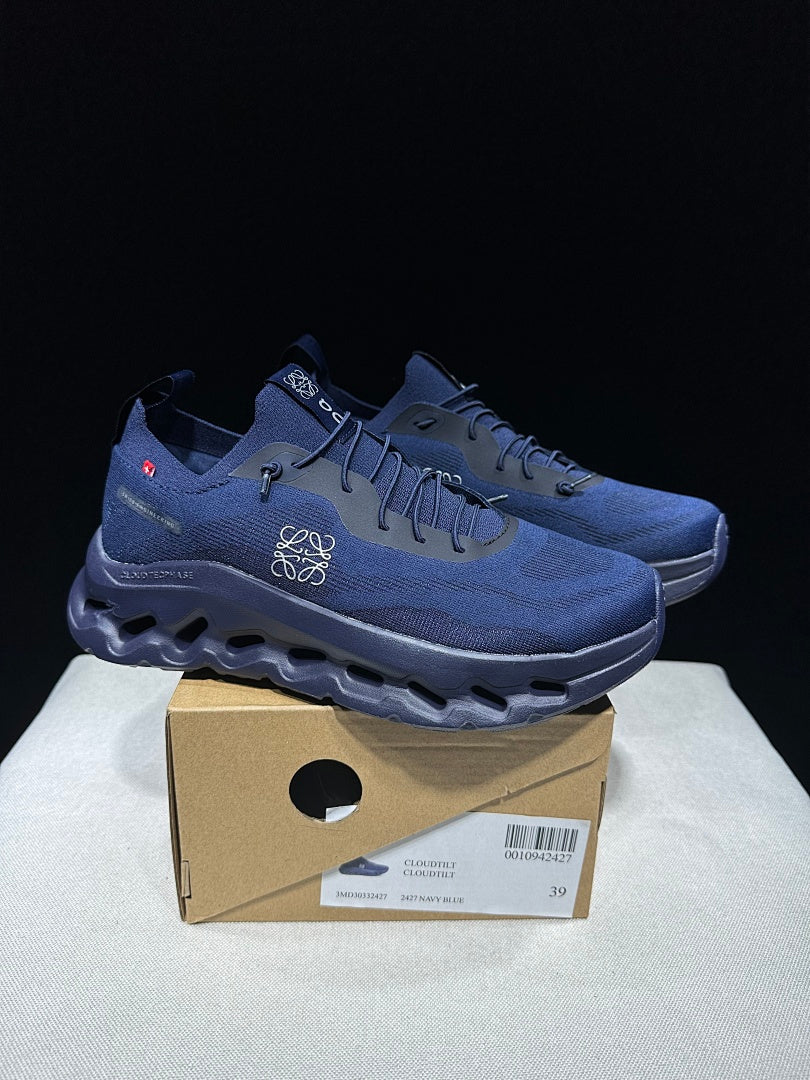 Midnight Navy Blue On Cloudtilt Sneakers - product image from the listing.