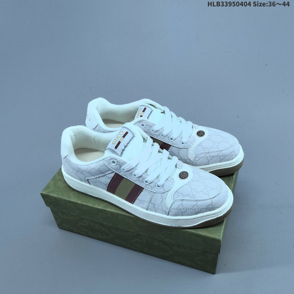 Gucci Screener Distressed Low-Cut Sneakers - product image from the listing.