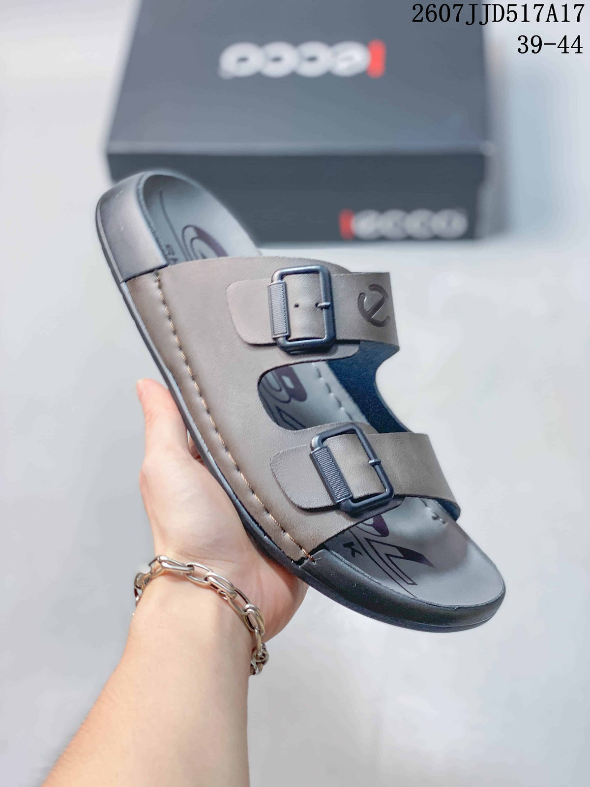 Double-Buckle Slide Sandals 2607JJD517A17 by ECCO - product image from the listing.