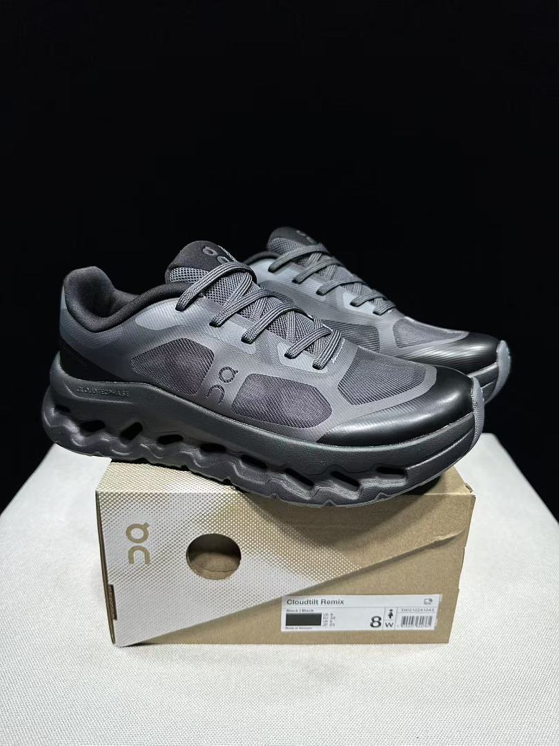 Gray and Black On Cloudtilt Remix Sneakers - product image from the listing.