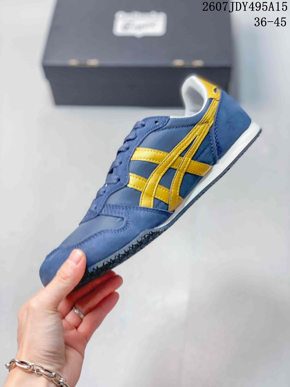 Onitsuka Tiger Serrano Trainers Blue and Yellow 2607 JDY495A15 - product image from the listing.