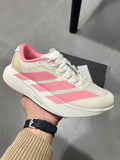 adidas Adizero Lightstrike Pro Running Shoes in White Pink - product image from the listing.