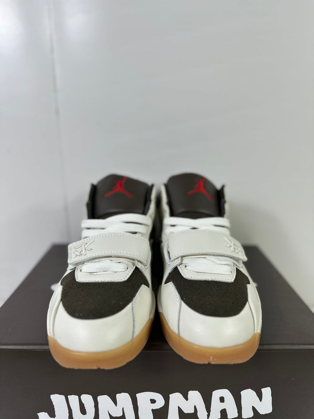 Jordan Jumpman Jack TR Low Sneakers in Sail Dark Mocha FZ8117-100 - product image from the listing.