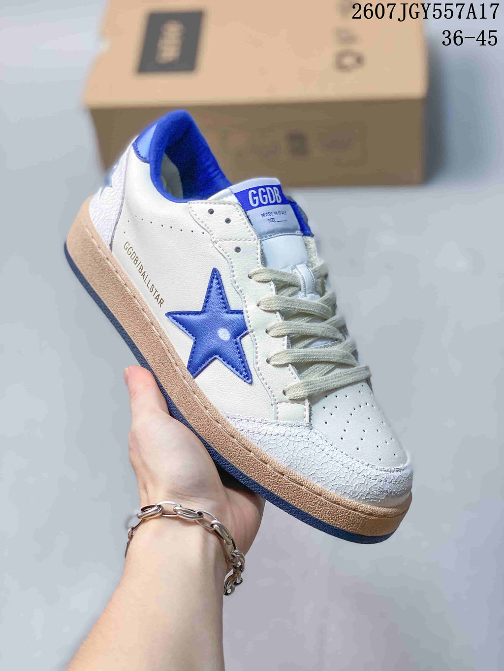 Golden Goose Ball Star Low-Top Sneakers in Leather - product image from the listing.