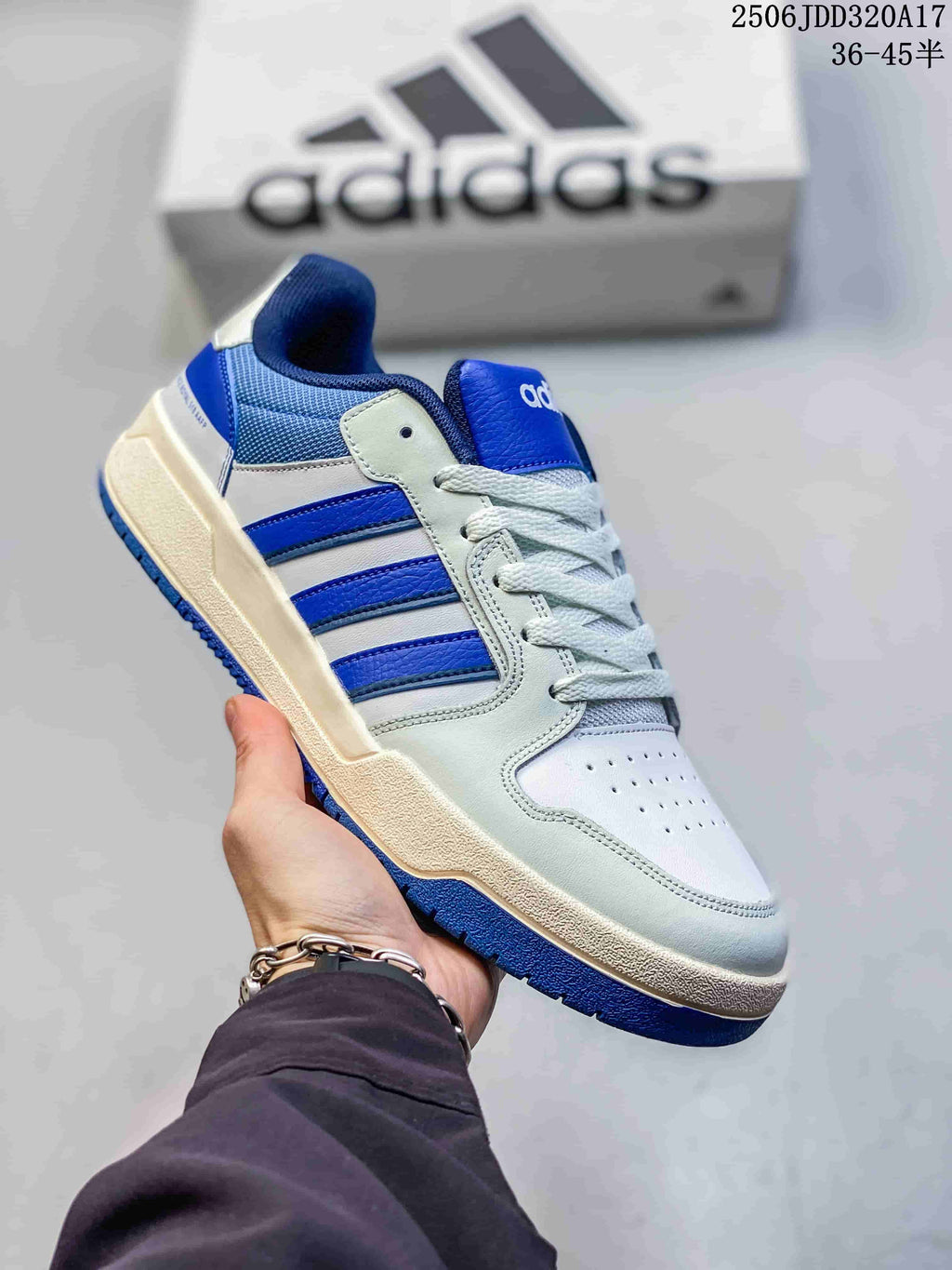 adidas Entrap Trainers White and Royal Blue GW5499 FY6076 - product image from the listing.