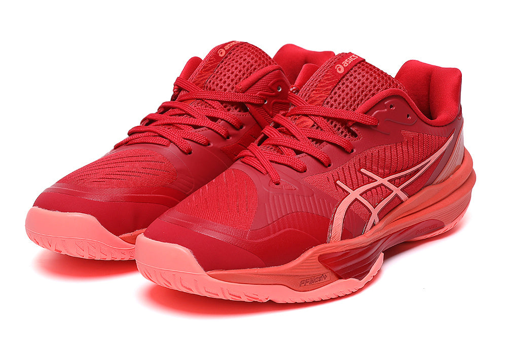 ASICS Red Court Footwear - product photo shown in the listing for this item.