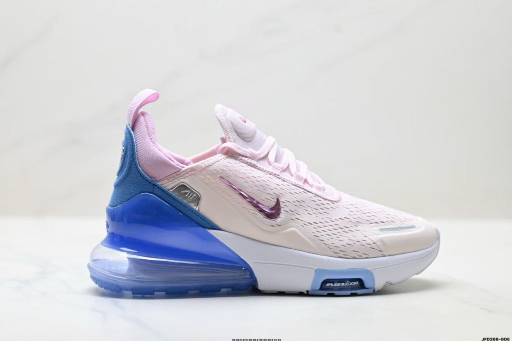 Nike Air Max 270 Sneakers in White Pink Blue JFD268-GE - product image from the listing.
