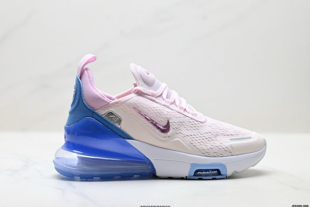 Nike Air Max 270 Sneakers in White Pink Blue JFD268-GE - product image from the listing.