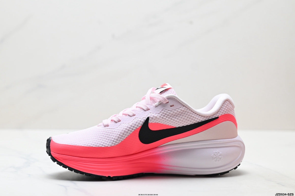 Women's Nike Revolution 8 Running Shoes White Pink - product image from the listing.