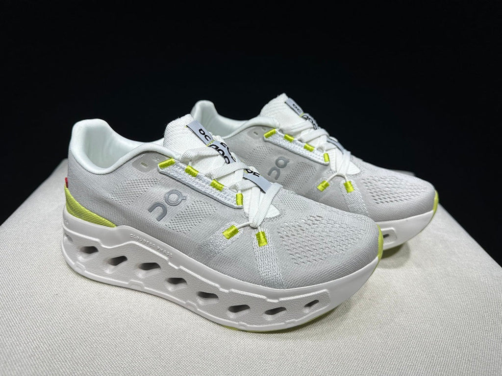 On Cloudeclipse Running Sneakers in White Green - product image from the listing.