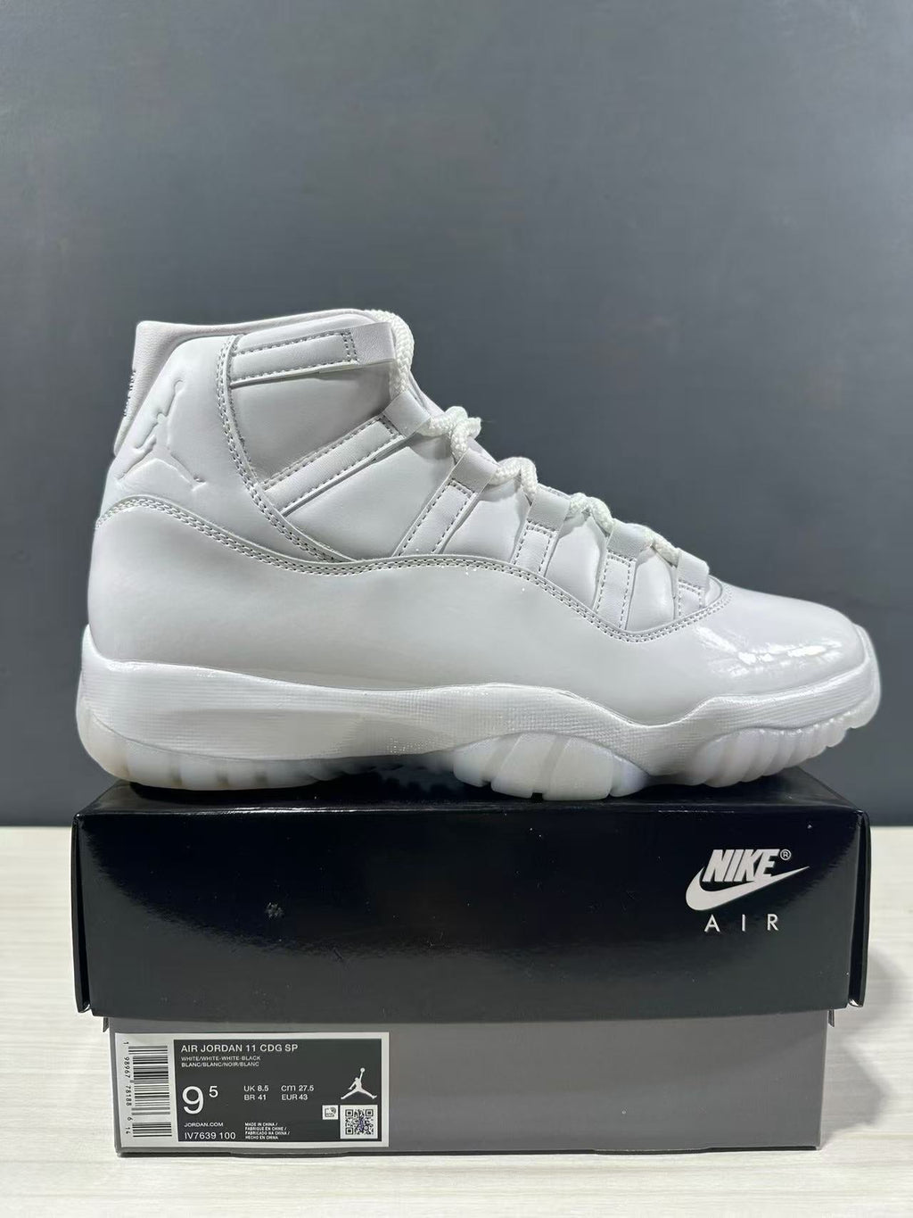 Air Jordan 11 Retro All-White High-Top Sneakers - product image from the listing.