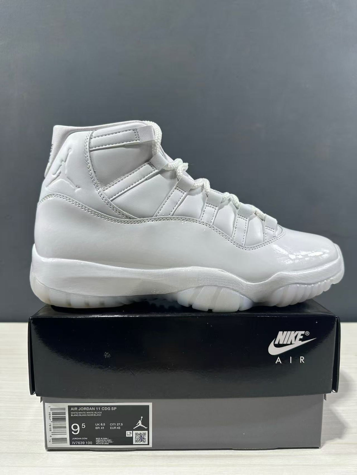 Air Jordan 11 Retro All-White High-Top Sneakers - product image from the listing.