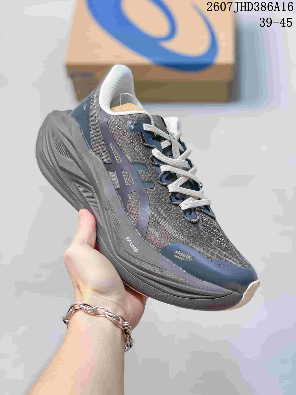 ASICS SUPERBLAST 3 Running Sneakers in Gray and White - product image from the listing.