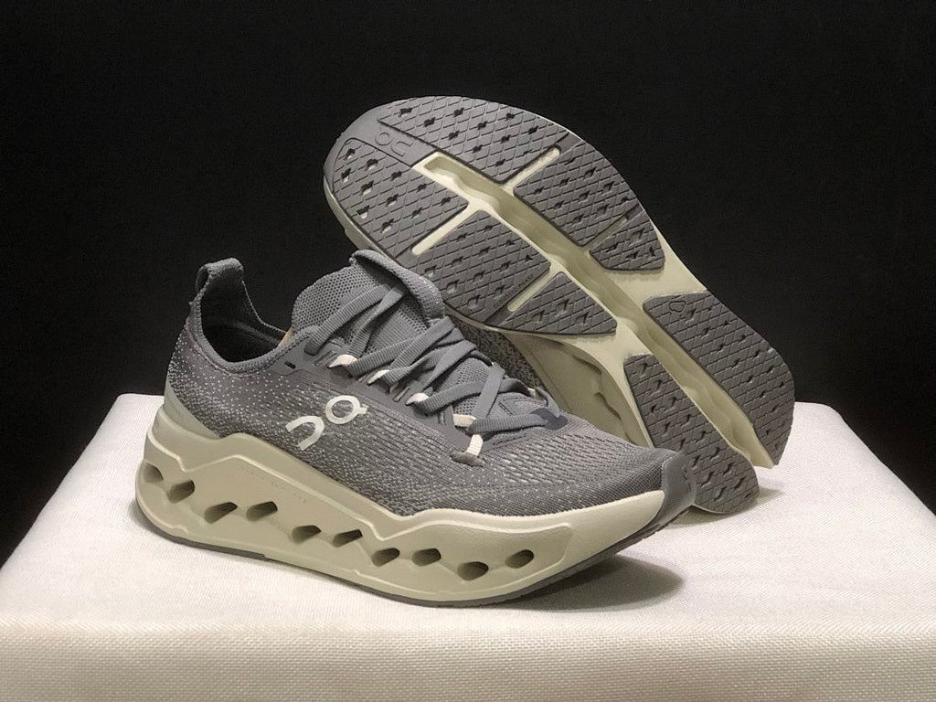 On Cloudsurfer Max Running Shoes, Asphalt in Gray - product image from the listing.