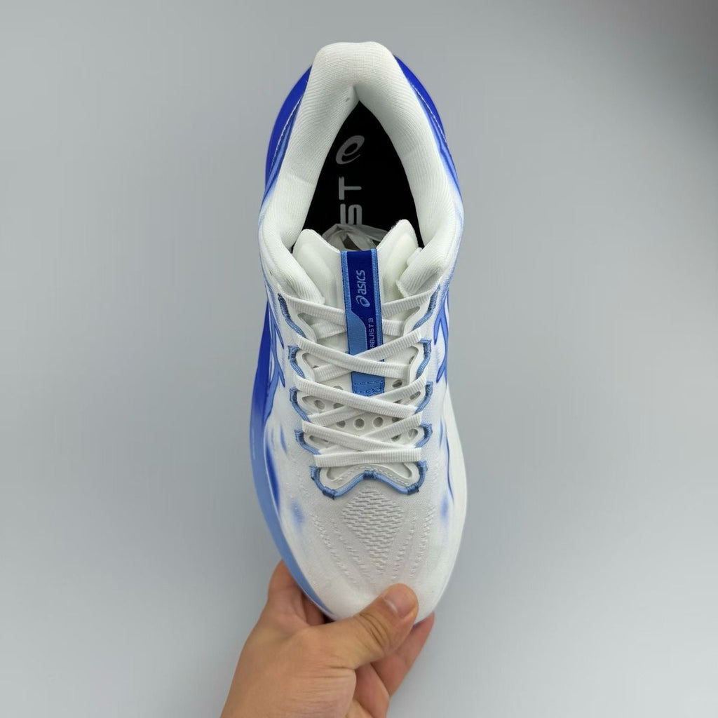 ASICS GEL-KAYANO 14 Running Sneakers in White Blue 1013A177-600 - product image from the listing.
