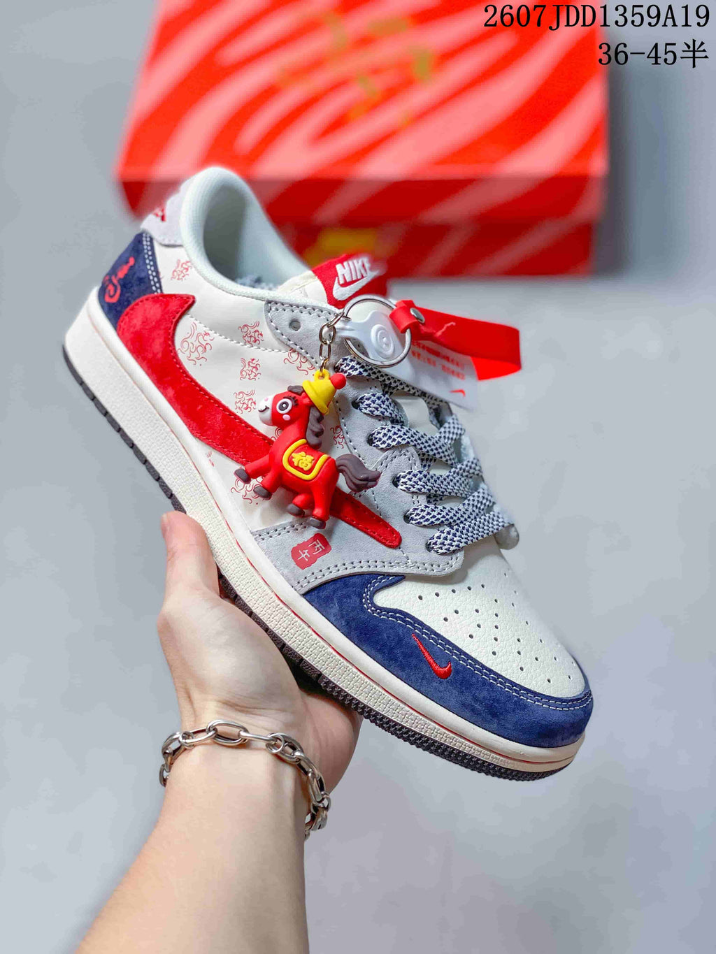 Air Jordan 1 Low Horse-Year Inspired Sneakers - product image from the listing.