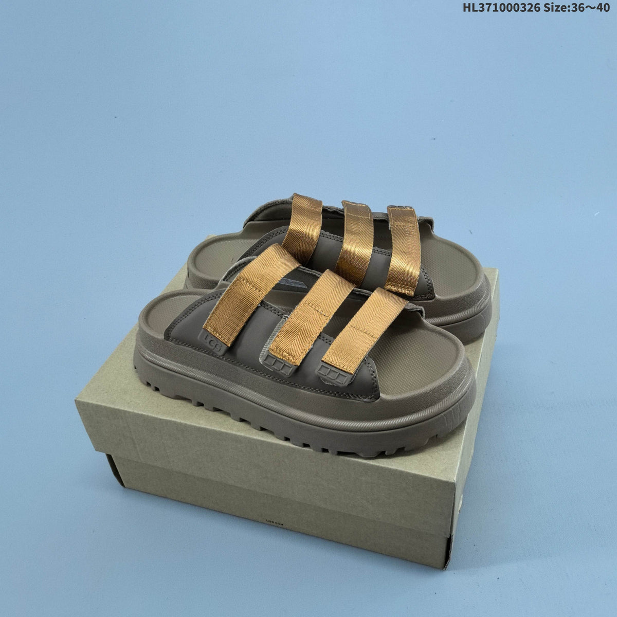 Women's UGG Goldenrise Platform Slide Sandals - product image from the listing.