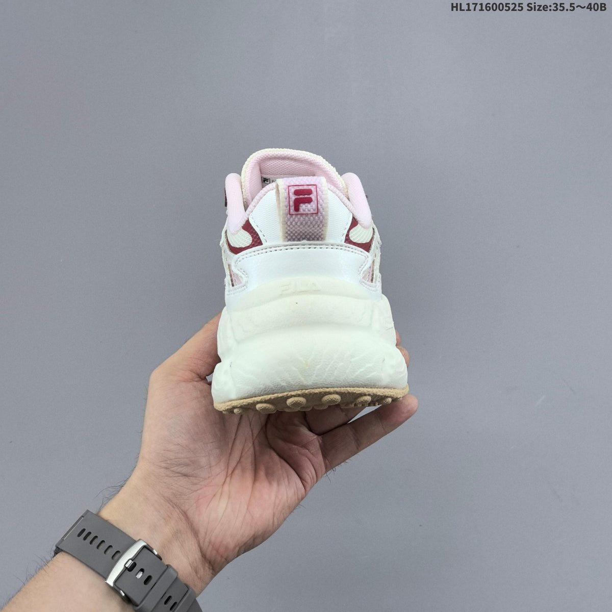 FILA FERN Low-Top Sneakers in White Pink F12W622118FMP - product image from the listing.