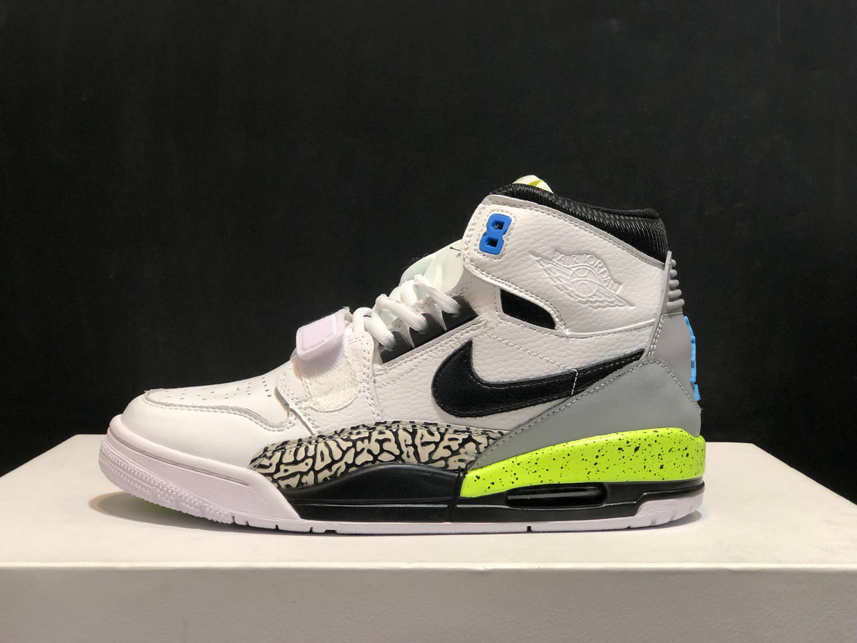 Jordan Legacy 312 Command Force Sneakers in White Black AQ4160-107 - product image from the listing.