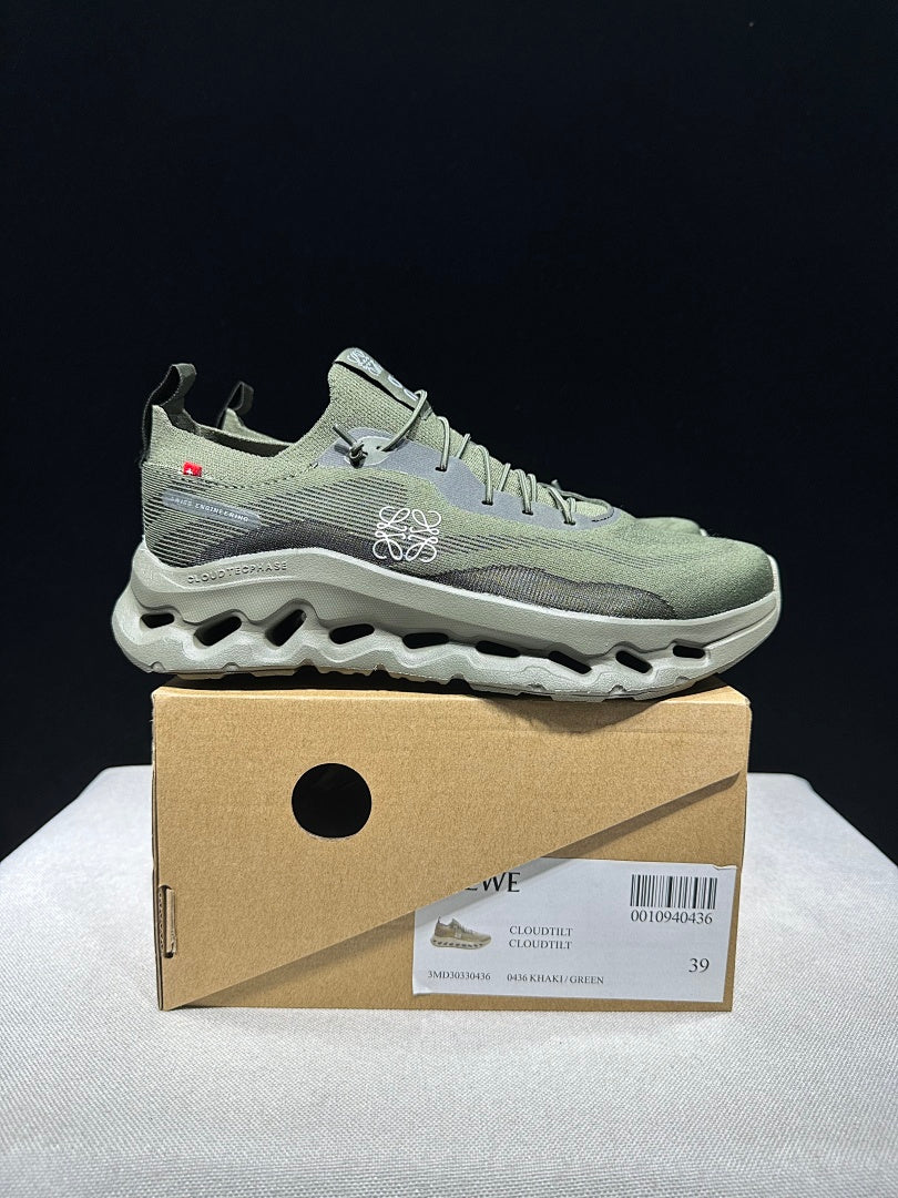 On Cloudtilt Loewe Sneakers in Khaki Green - product image from the listing.