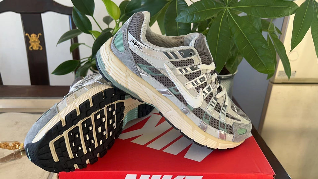 Nike P-6000 Trainers FN7509-029 Grey Multi-Color - product image from the listing.