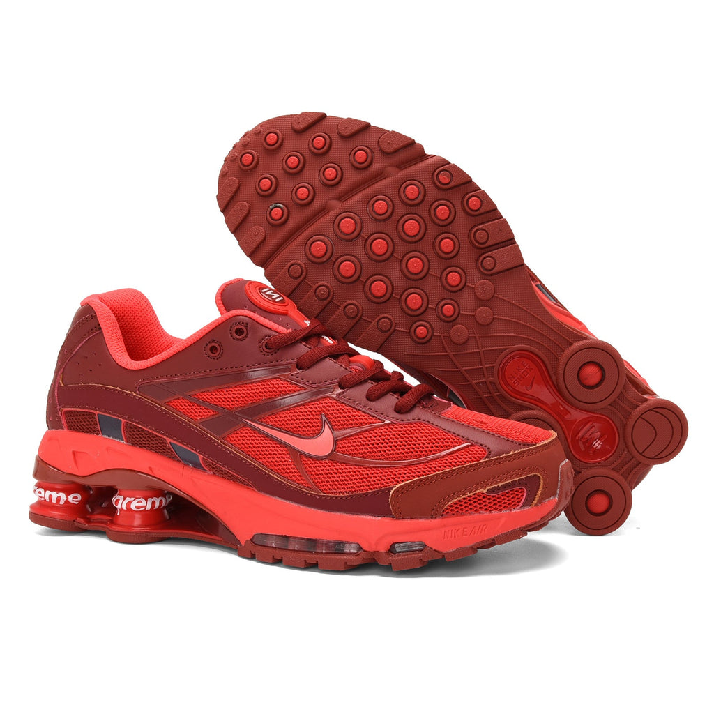 Nike Shox Ride 2 Sneakers in White, in Gray and Red - product image from the listing.