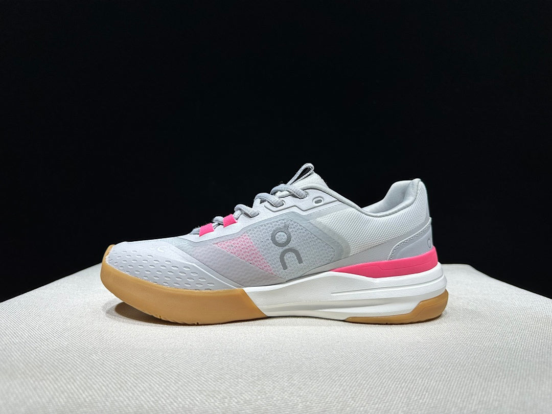 On THE ROGER Advantage Pro Sneakers in Light Grey Orange - product image from the listing.