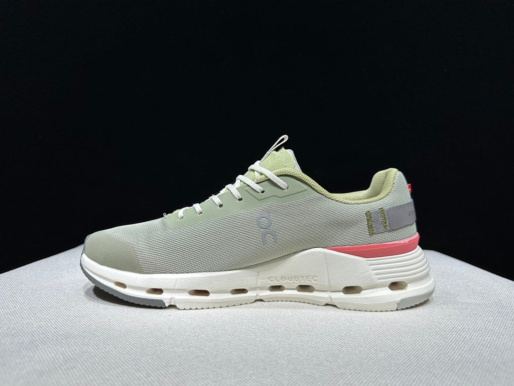 Green and Coral On Cloudnova Form 2 Sneakers - product image from the listing.