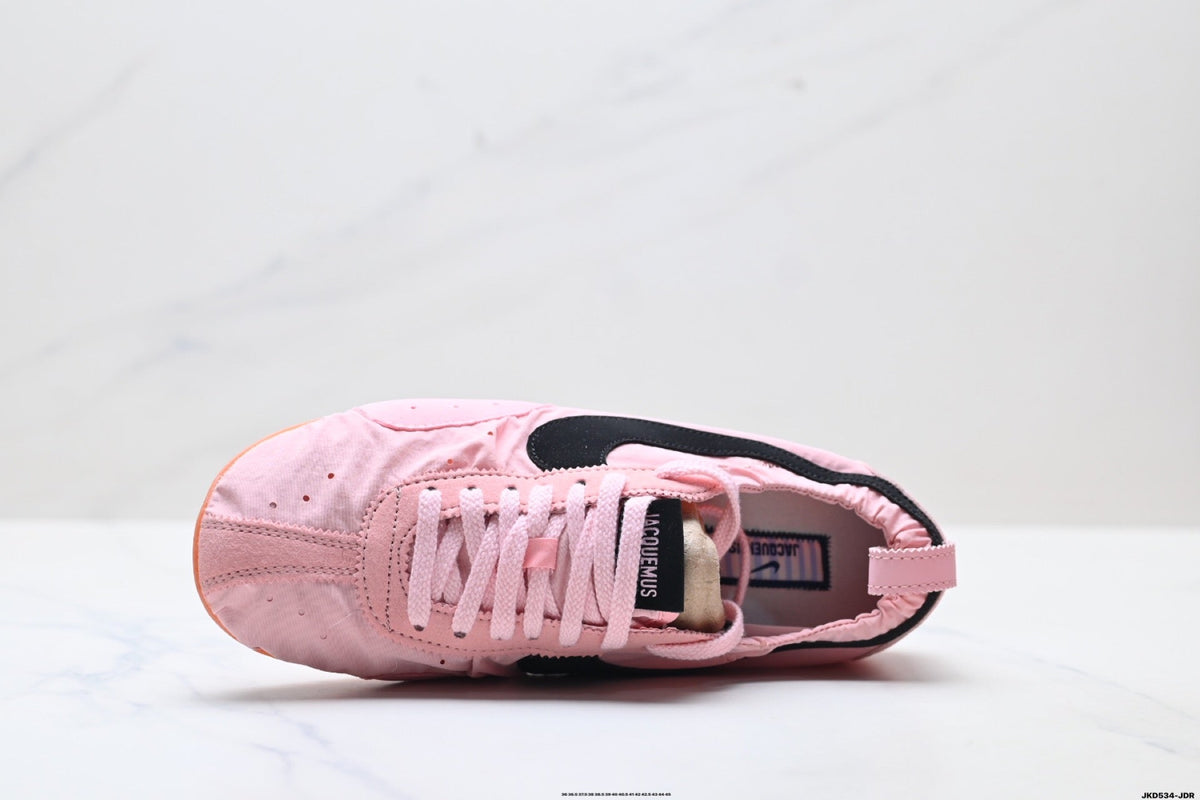 Pink and Black Nike Jacquemus Low-Profile Sneakers - product image from the listing.