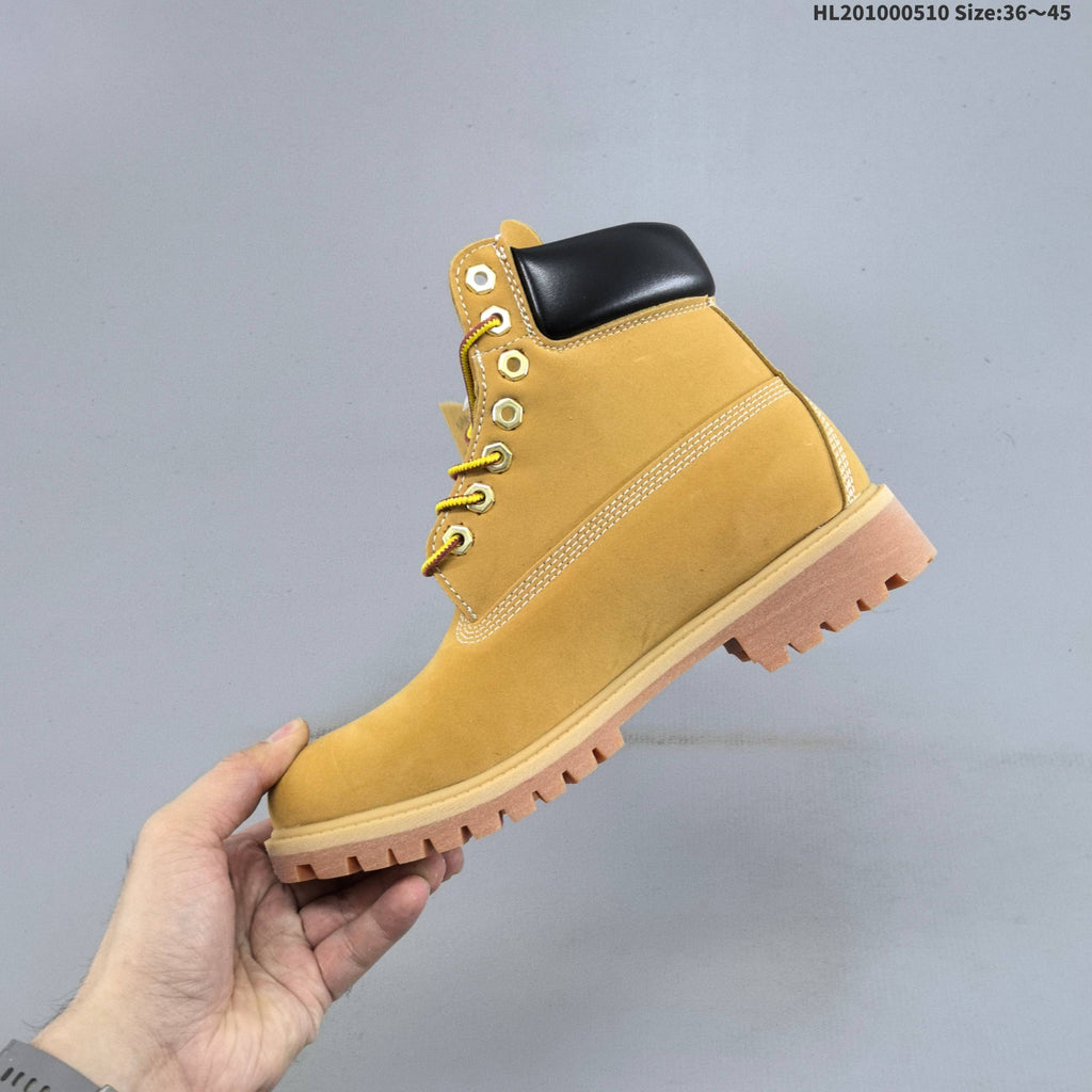 Timberland Yellow High-Cut Lace-Up Boots - product image from the listing.