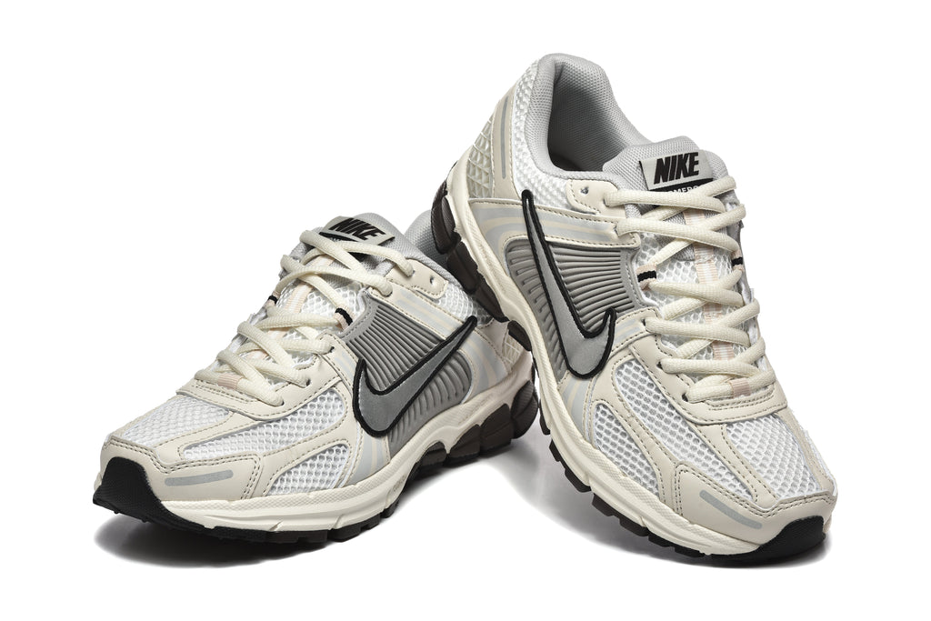 Cream and Silver Nike Zoom Vomero 5 Sneakers - product image from the listing.