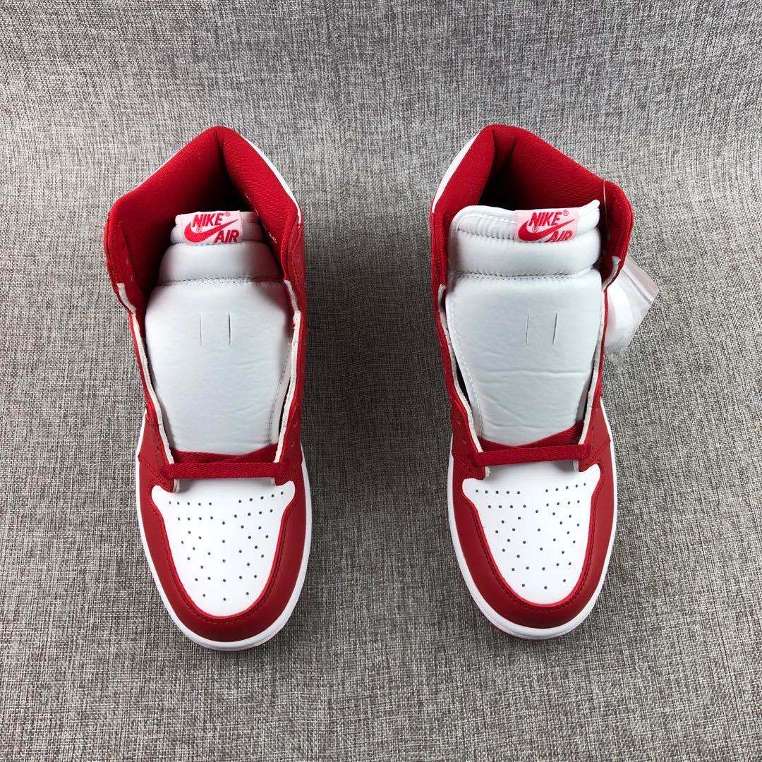 Jordan New Beginnings High-Top Sneakers in White Red CT6252-900 - product image from the listing.