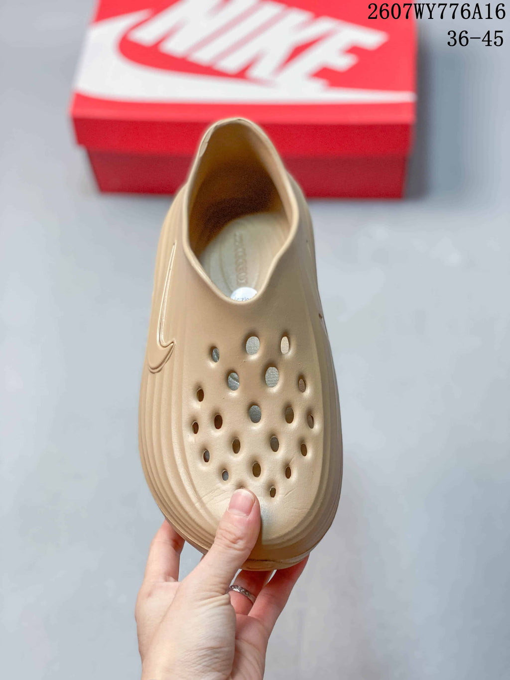 Nike ReactX Rejuven8 Clogs in Tan 2607WY776A16 - product image from the listing.