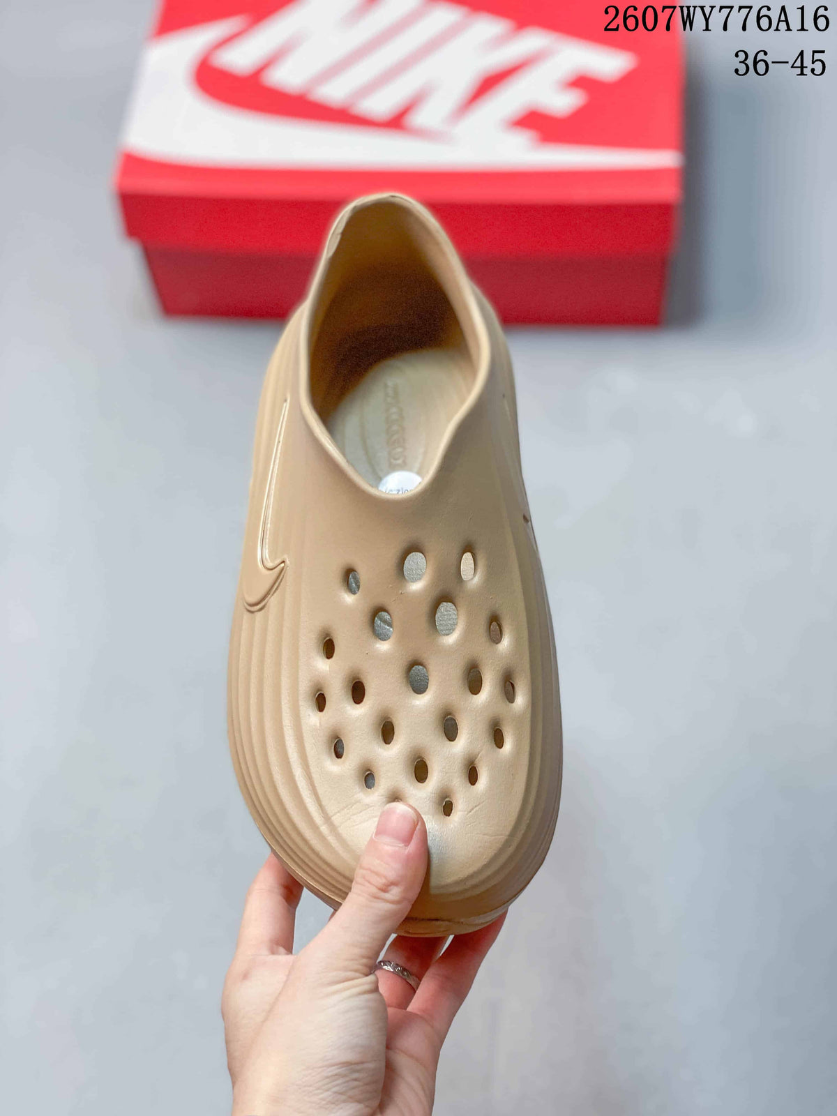 Nike ReactX Rejuven8 Clogs in Tan 2607WY776A16 - product image from the listing.