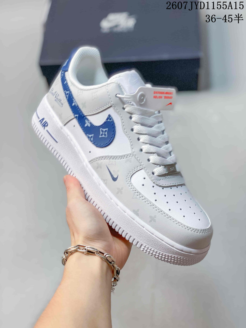Nike Air Force 1 Low Sneakers in White Multicolor - product image from the listing.