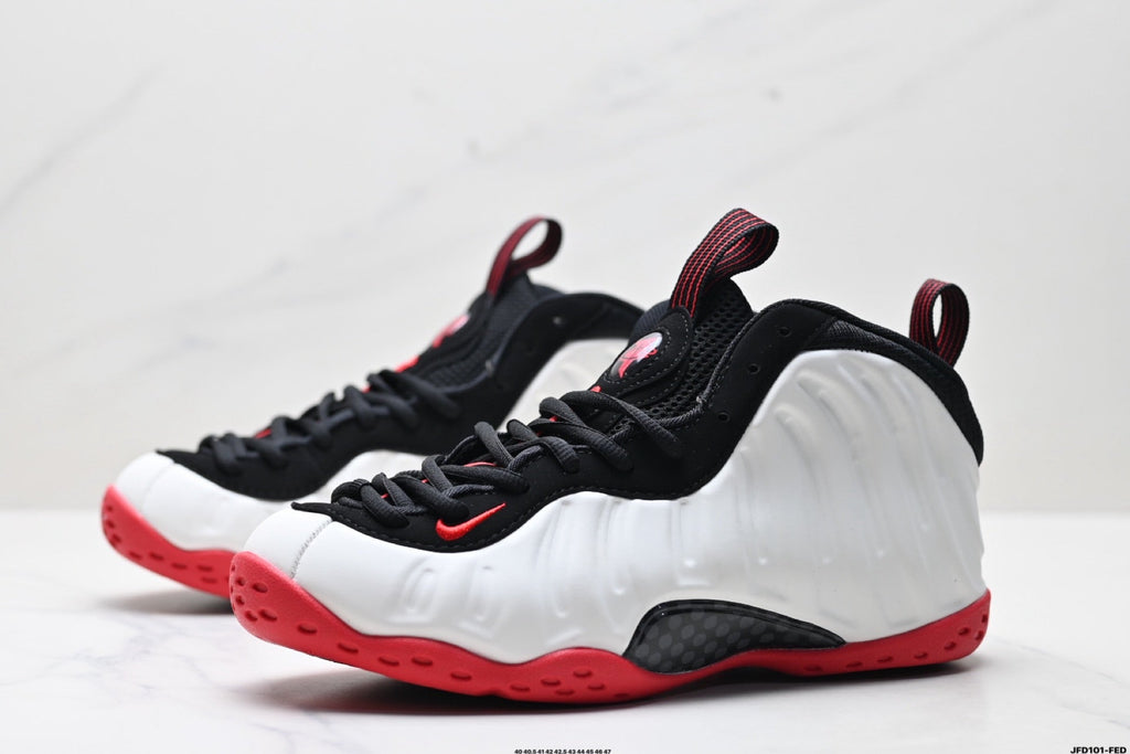 Nike Air Foamposite One Penny Hardaway Sneakers in White Black Red - product image from the listing.