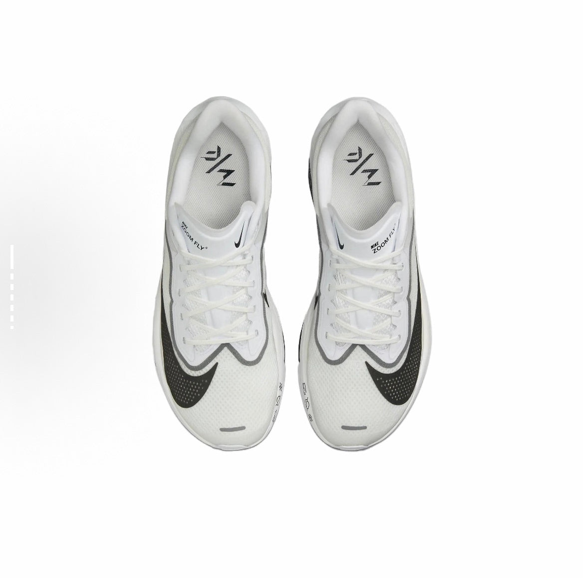 Nike Zoom Fly 6 Running Shoes in White Grey Black FN8454-100 - product image from the listing.