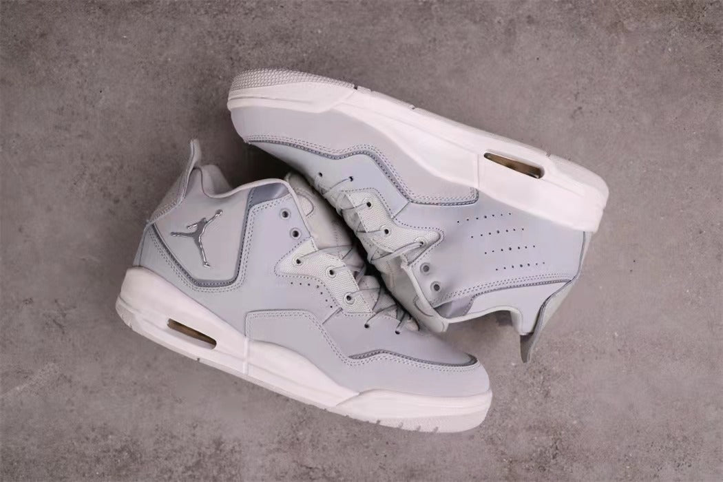Jordan 23 Low Sneakers in White Gray AR1002-003 - product image from the listing.