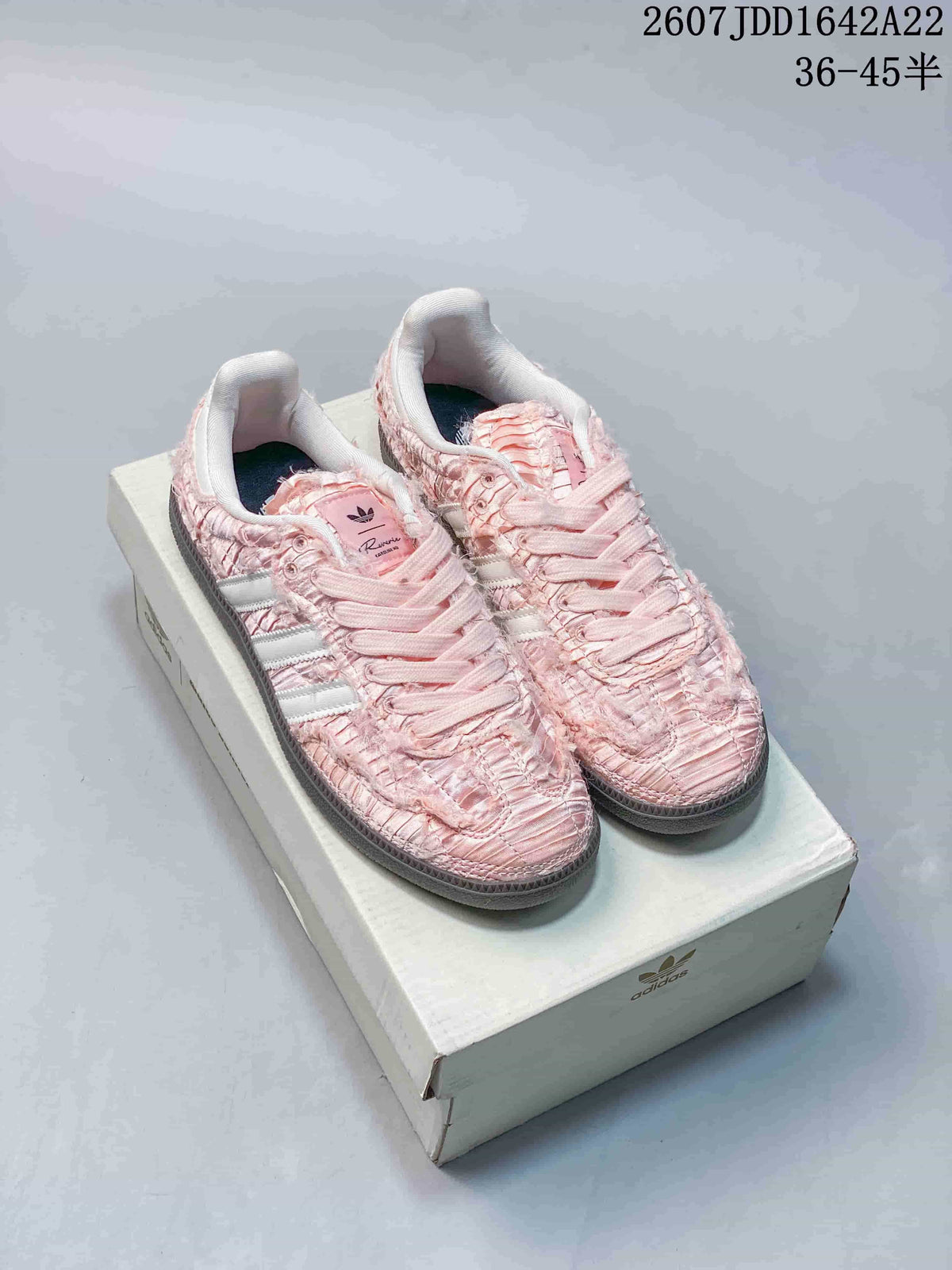 adidas Originals x Caroline Samba OG Ruched Low-Cut Sneakers - product image from the listing.