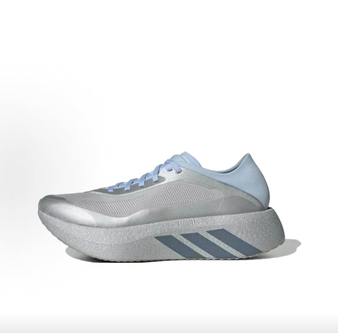 Adidas Gray and Silver Running-Style Trainers - product image from the listing.