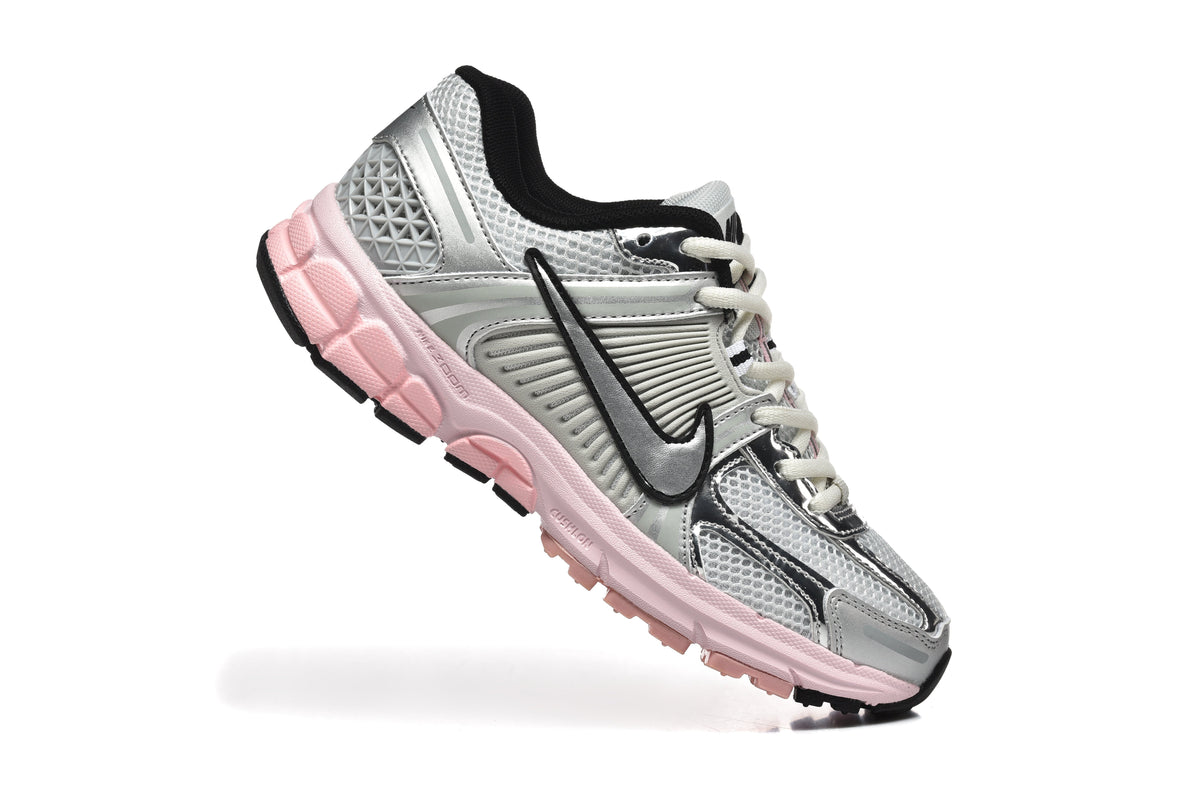 Nike Zoom Vomero 5 Silver Pink Mesh Trainers - product image from the listing.
