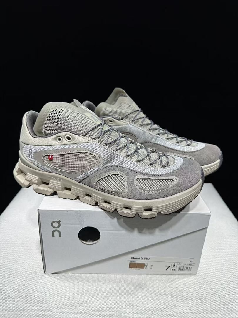 Beige and Grey On Cloud X FKA twigs Sneakers - product image from the listing.