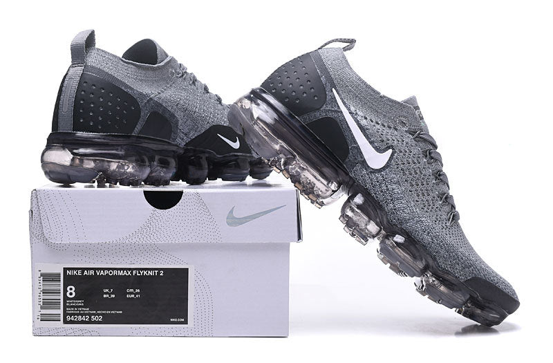Nike Air VaporMax Flyknit 2 Sneakers in Dark Grey - product image from the listing.
