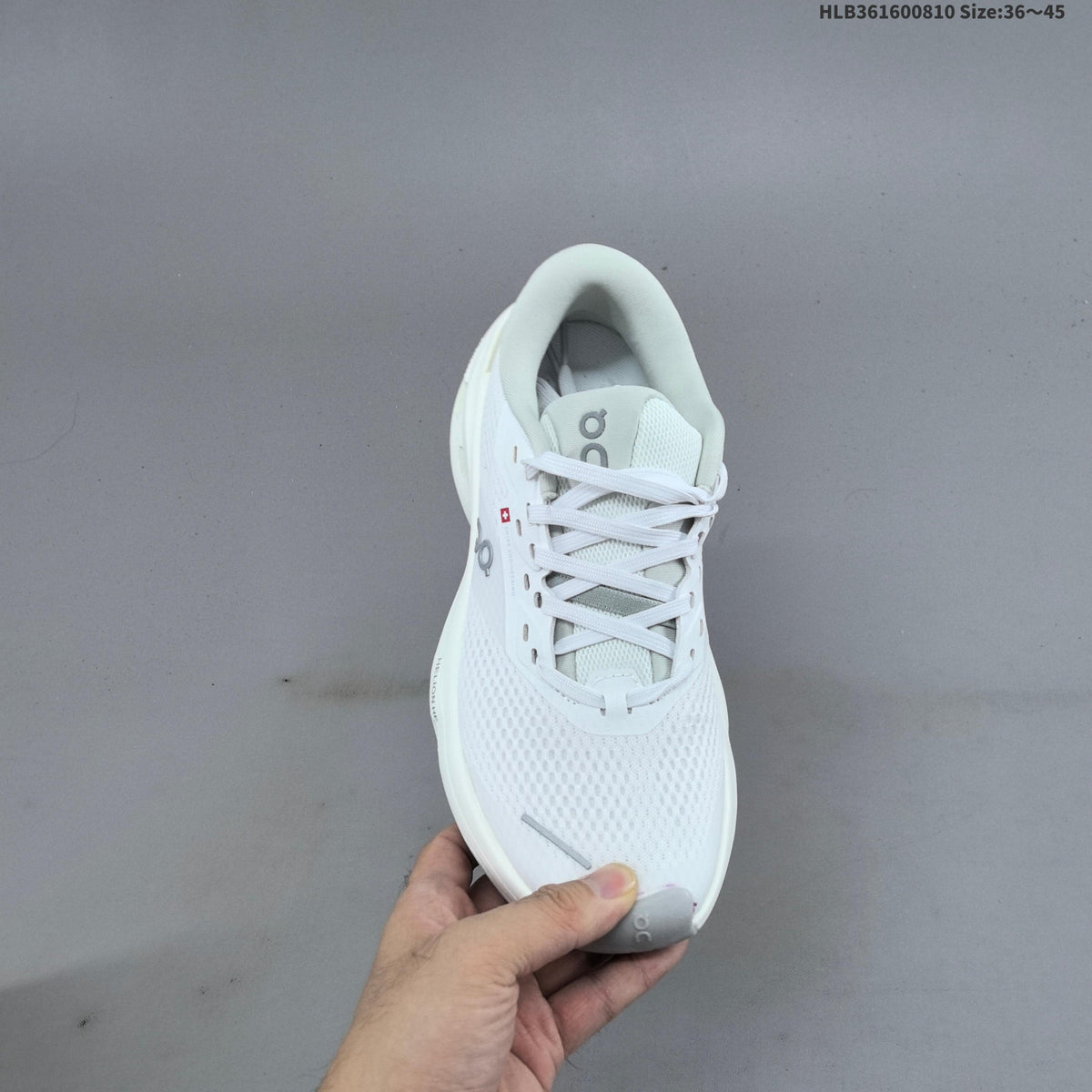 On Cloudrunner 3 Max Running Sneakers in White - product image from the listing.
