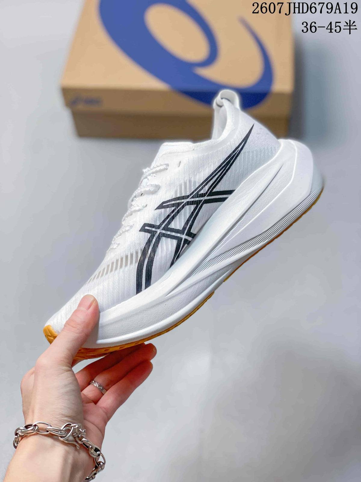 ASICS Superblast 2 Paris Running Shoes in White Black - product image from the listing.