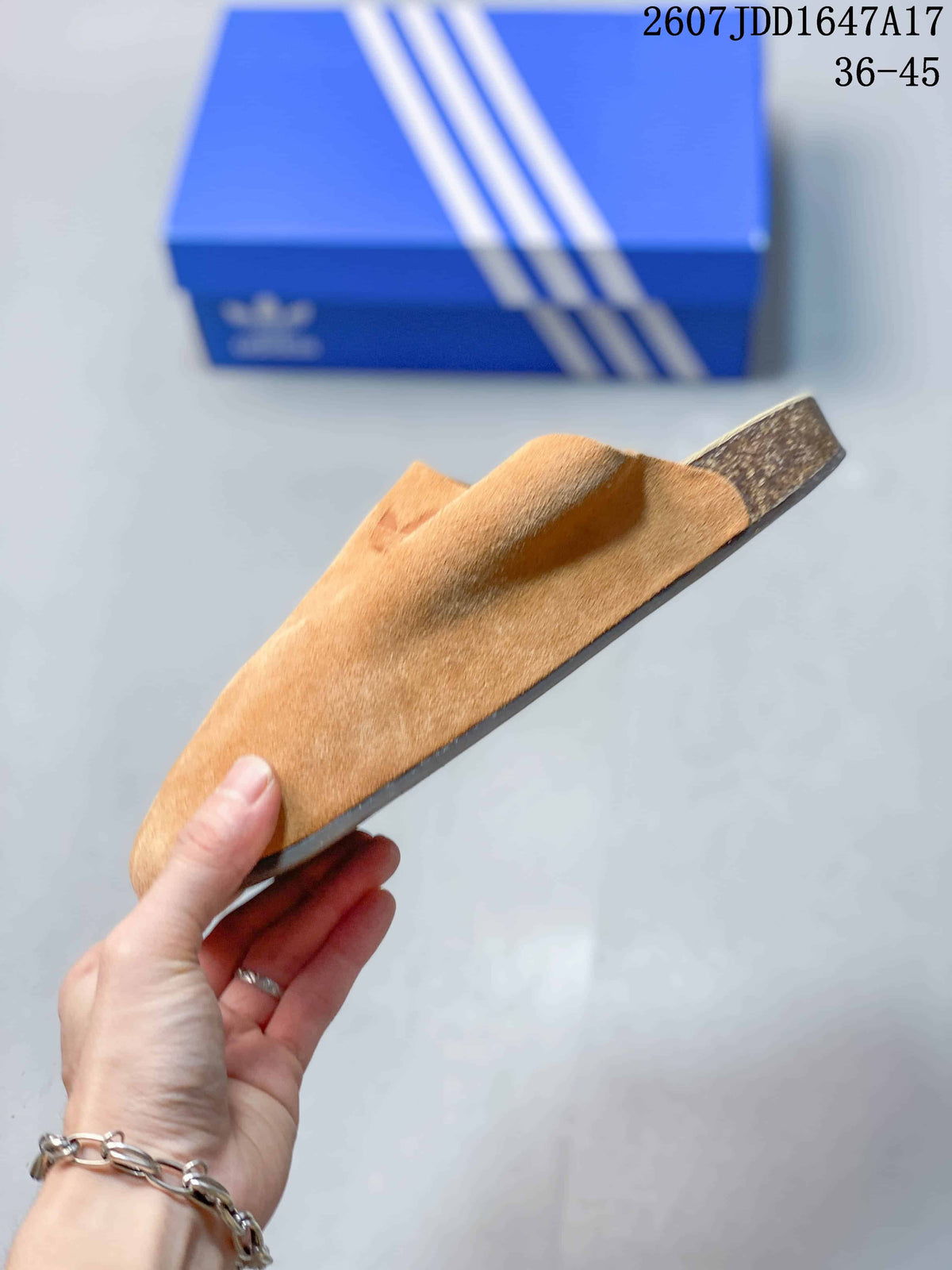 adidas Originals Adimule Slip-On Mule in Tan JQ4367 - product image from the listing.
