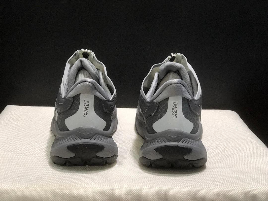 Gray HOKA Project Transport Zip-Closure Sneakers - product image from the listing.