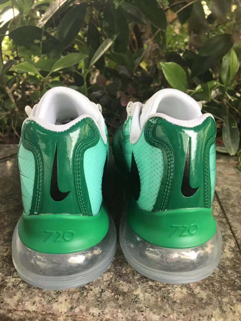 Nike Air Max 720 Sneakers in Green and White - product image from the listing.