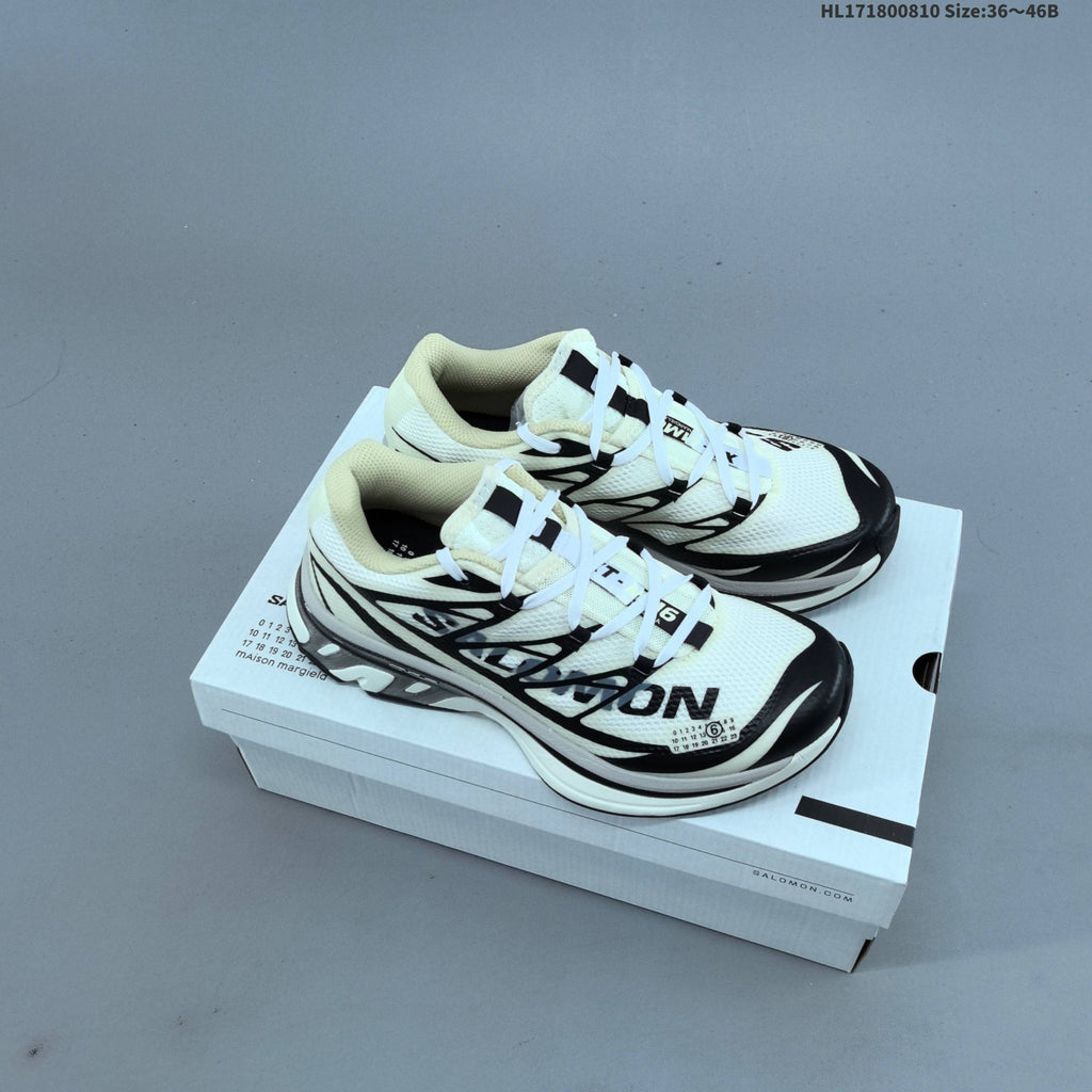 MM6 Maison Margiela x Salomon XT-4 Sneakers, in White and Black - product image from the listing.